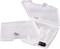6962AB Quick View Deep Base Carrying Case with Removable Dividers and Tray, Portable Art & Craft Storage Box, 15", Clear